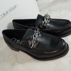 Calvin Klein Women's Sirah Chain Loafers - Black 5M
